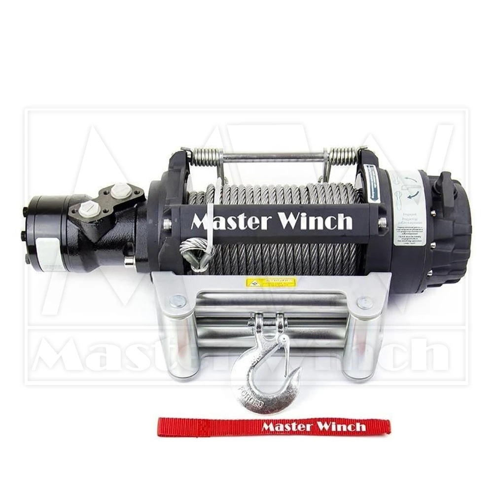 Гидравлическая лебедка Master Winch HD12000 со стальным тросом