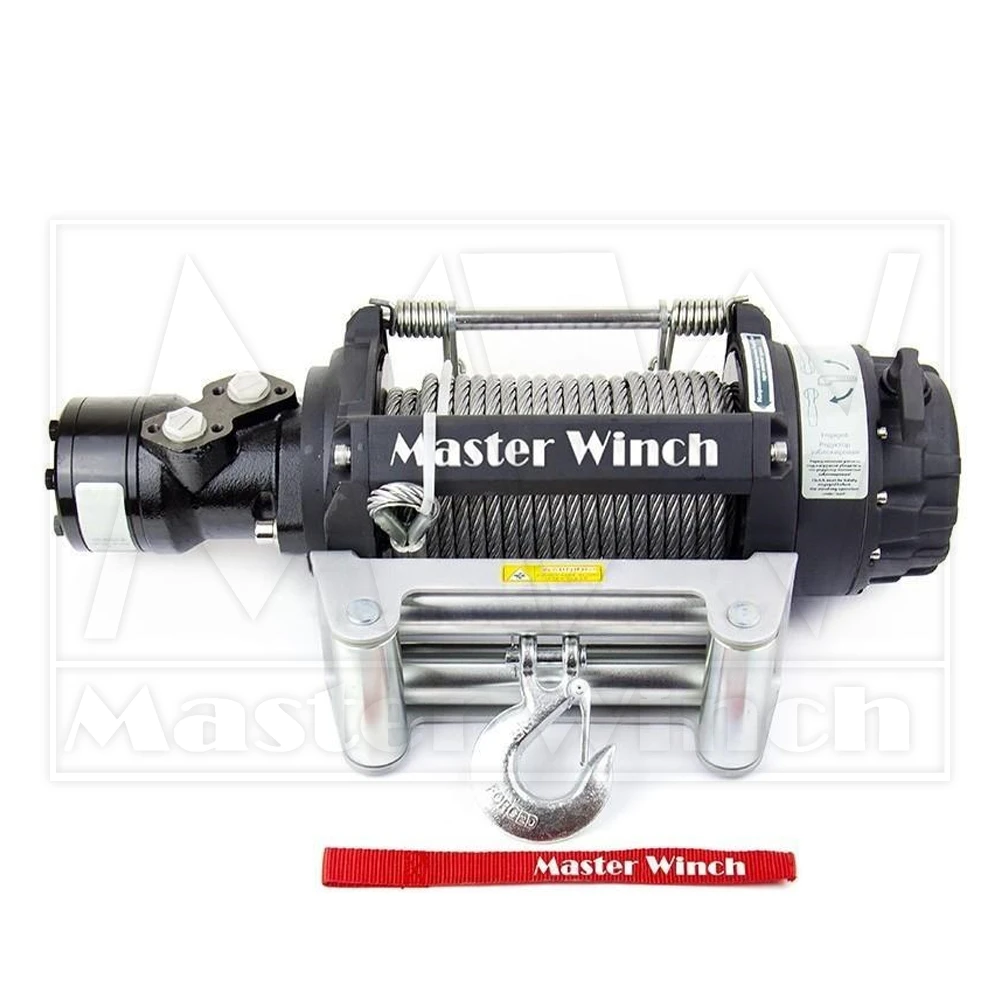 Гидравлическая лебедка Master Winch HD9500 со стальным тросом