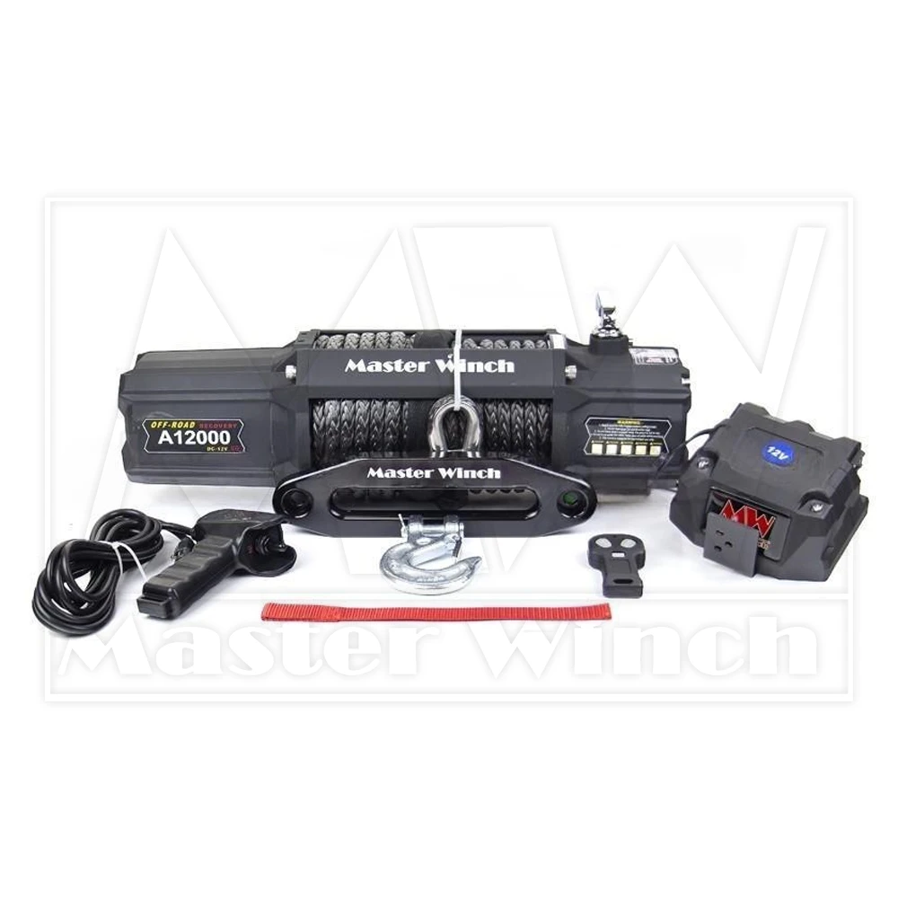 Лебедка Master Winch A12000S с синтетическим тросом, 12В