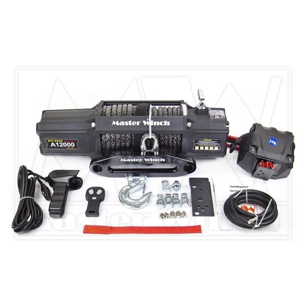 Лебедка Master Winch A12000S с синтетическим тросом, 12В — изображение 6