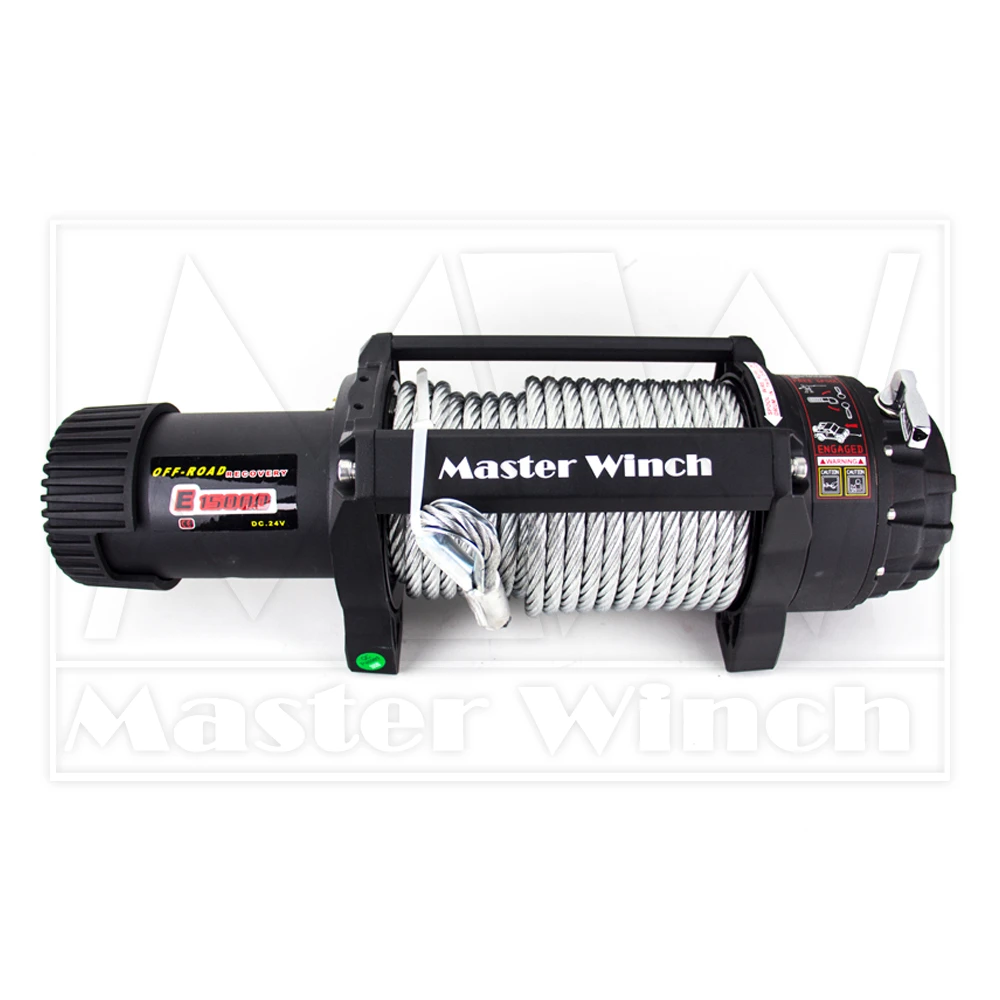 Лебедка Master Winch E15000 со стальным тросом, 24В