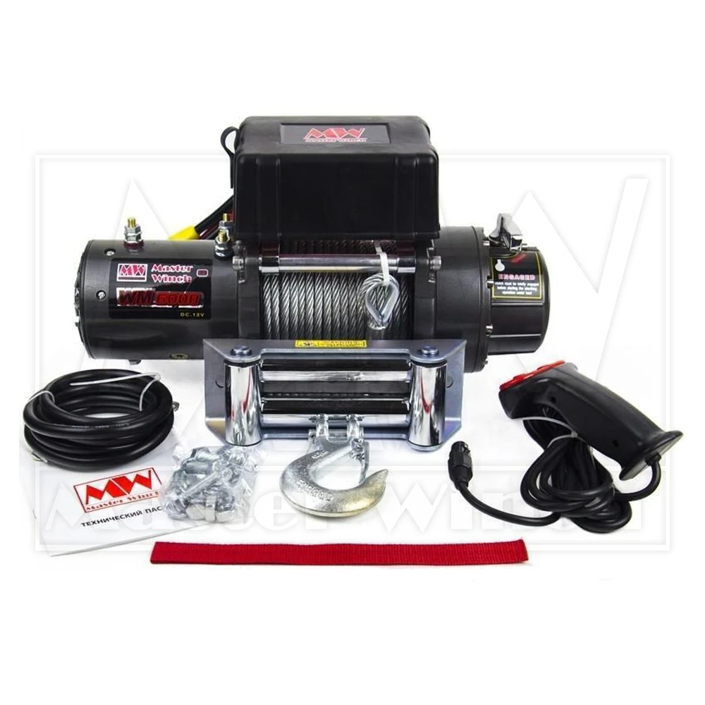 Лебедка Master Winch WS6000A со стальным тросом, 12В — изображение 4