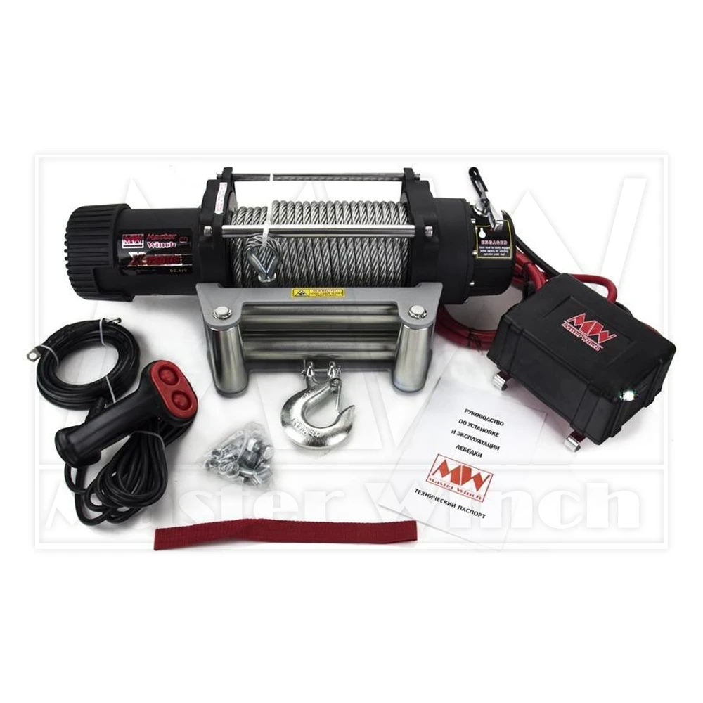 Лебедка Master Winch X12500 со стальным тросом, 12В — изображение 4