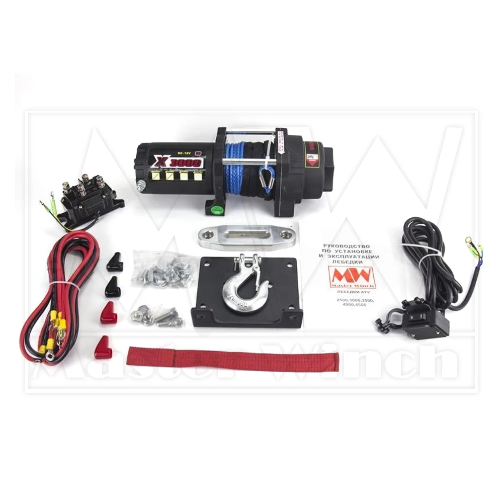 Лебедка Master Winch X3000S с синтетическим тросом, 12В — изображение 4